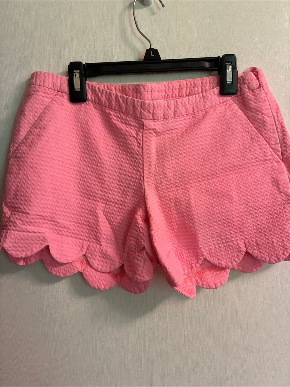 Lilly Pulitzer Pink Scallop-Hem Shorts